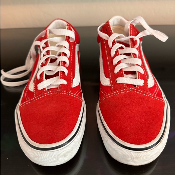 Vans Shoes - Women’s red vans sz 6.5